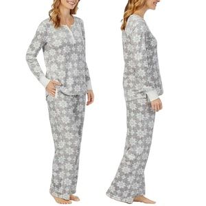 Nautica Women's 2 Piece Fleece Pajama Sleepwear Set